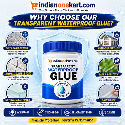 Transparent waterproof glue