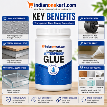 Transparent waterproof glue