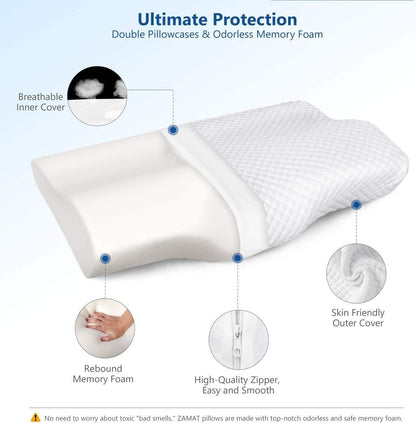 Orthopedic Pillow Relief Neck Pain Back Pain.