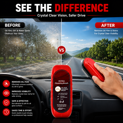 Car Glass Oil Film Cleaner Brush