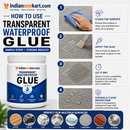 Transparent waterproof glue