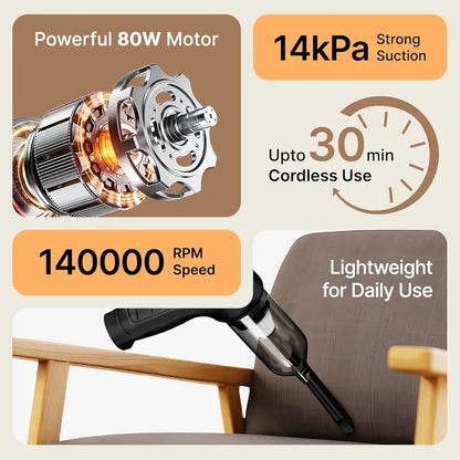 Wireless Powerful Car Vacuum Cleaner